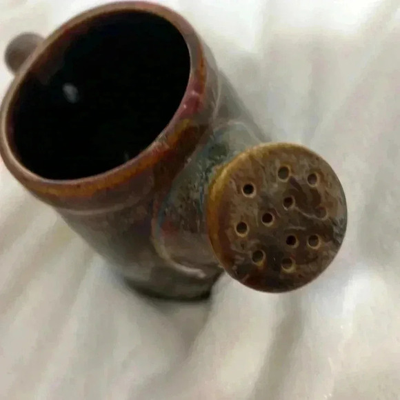 Vintage marble mini teapot, and mini watering can. 1998. Heritage pottery. - Picture 7 of 16